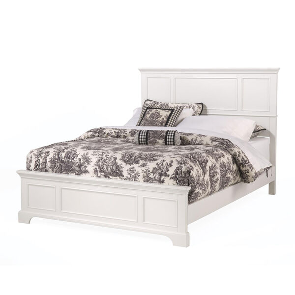 Naples White Queen Bed, image 1