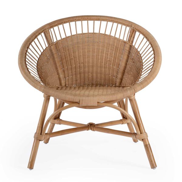 Savannah Woven Natural Rattan Accent Chair, image 3