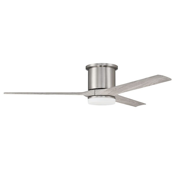 Burke Brushed Polished Nickel 60-Inch LED Ceiling Fan, image 1