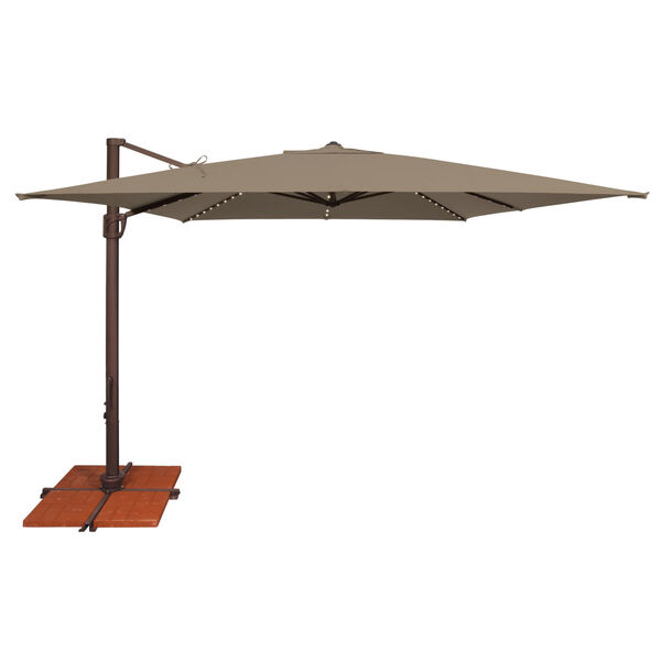 Bali Taupe Square Cantilever Umbrella, image 1