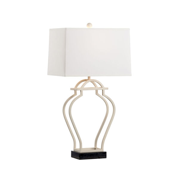 Nanjing White and Black One-Light Table Lamp, image 1