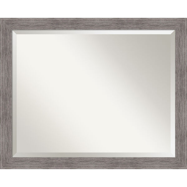 Pinstripe Gray 32W X 26H-Inch Bathroom Vanity Wall Mirror, image 1
