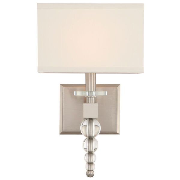 Clover One-Light Brushed Nickel Wall Sconce, image 1