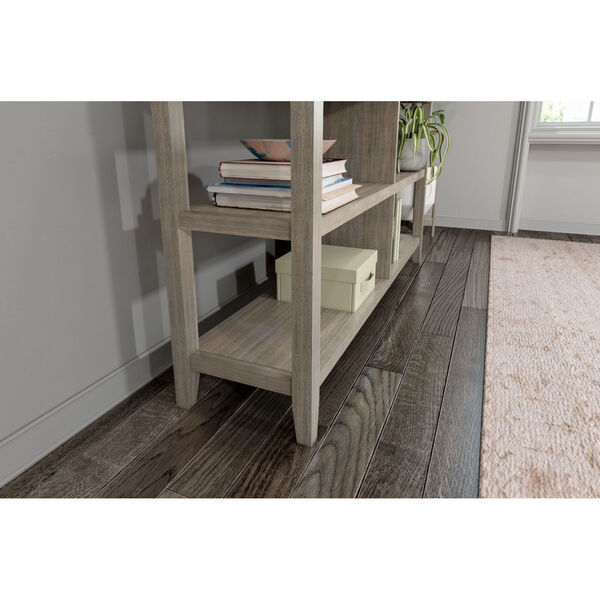 Washed Grey 2-Tier Bookcase, image 5