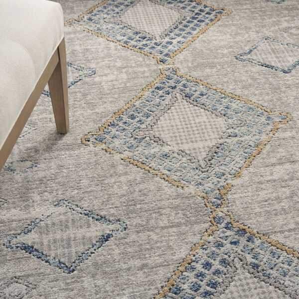 Concerto Ivory Gray Blue Area Rug, image 4