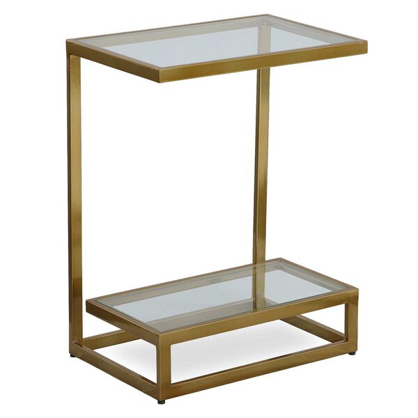 Musing Brushed Brass Accent Table, image 3