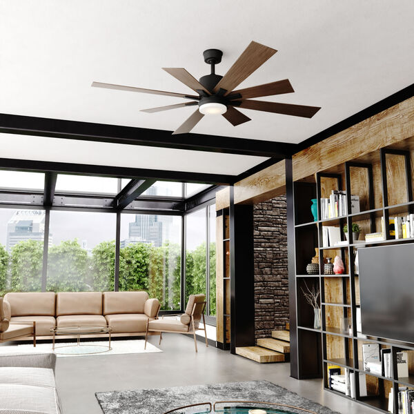 Crawford Black 60-Inch Integrated LED Ceiling Fan, image 3
