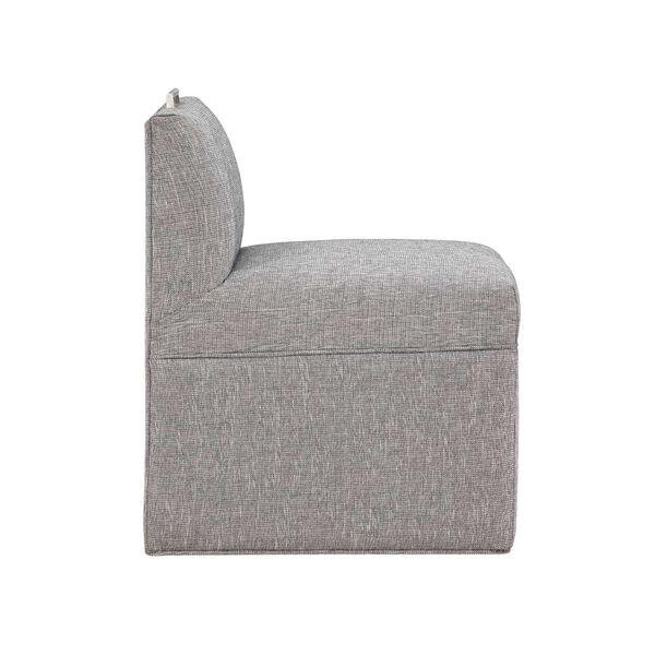 Delray Ashen Gray Upholstered Castered Chair, image 6