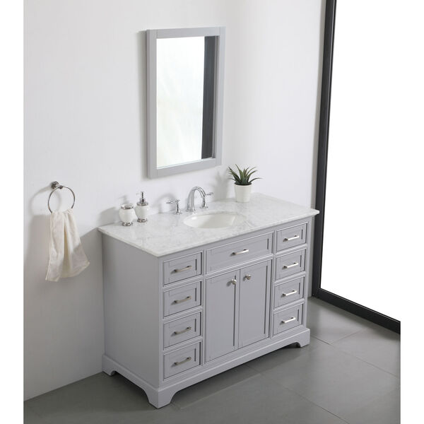 Americana Light Gray 48-Inch Vanity Sink Set, image 4
