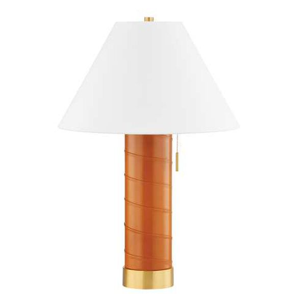 Norwalk Aged Brass One-Light Table Lamp, image 1