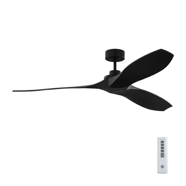 Collins Coastal Midnight Black 60-Inch Smart Indoor/Outdoor Ceiling Fan with Remote Control and Reversible Motor, image 3