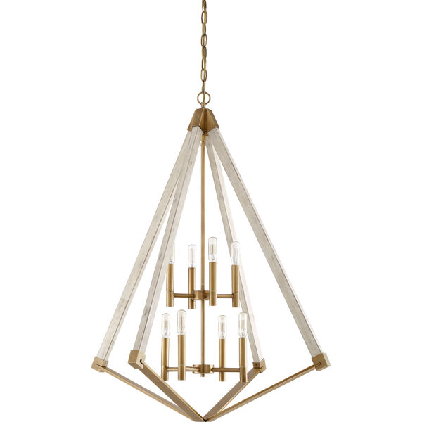 View Point Weathered Brass Eight-Light Pendant, image 2