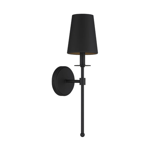 Lowry Matte Black 20-Inch One-Light Wall Sconce, image 1