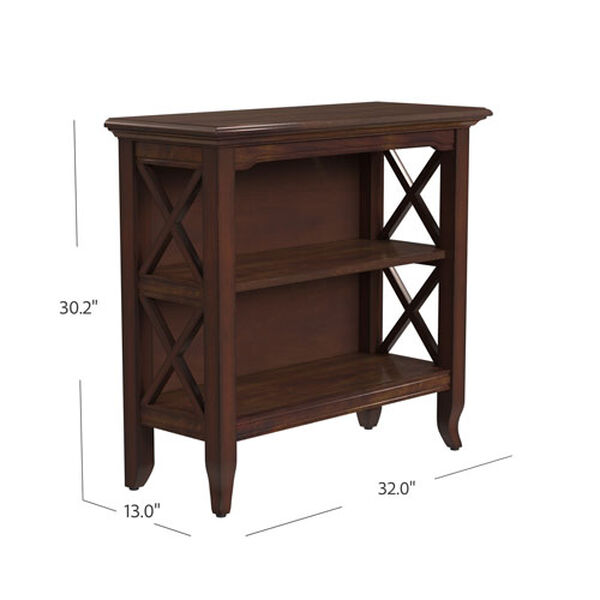 Cherry Distressed Low Bookcase, image 7