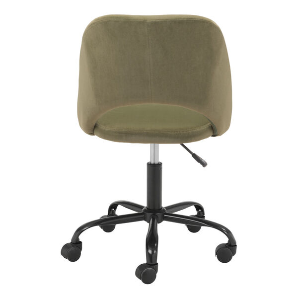 Treibh Olive Green and Black Office Chair, image 5