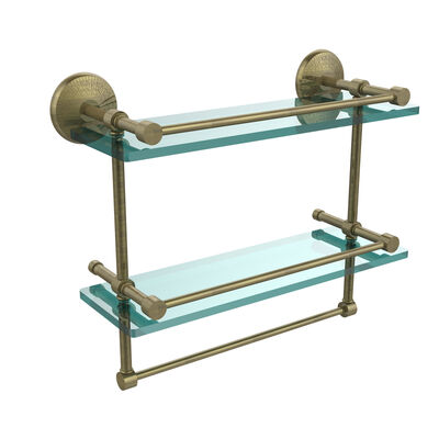 Allied Brass MC-GT-3-ORB Monte Carlo Collection Wall Mounted Horizontal Guest Towel Holder Oil Rubbed Bronze 