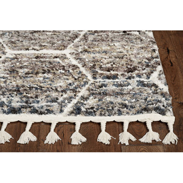 Bungalow Gray and Teal Rectangular: 8 Ft. 9 In. x 13 Ft. Rug, image 2
