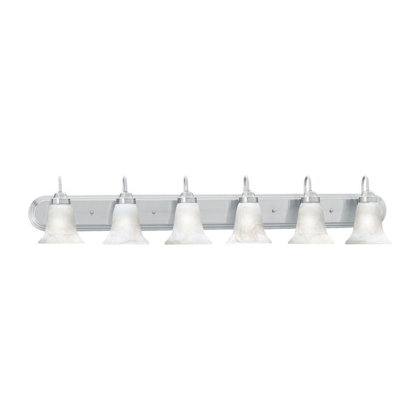 Homestead Brushed Nickel Six-Light Wall Sconce, image 1