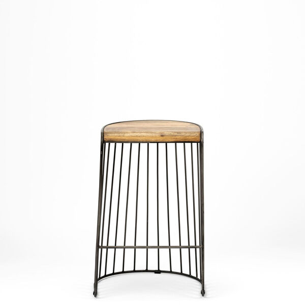 Seagram Black and Brown Counter Height Stool, image 2