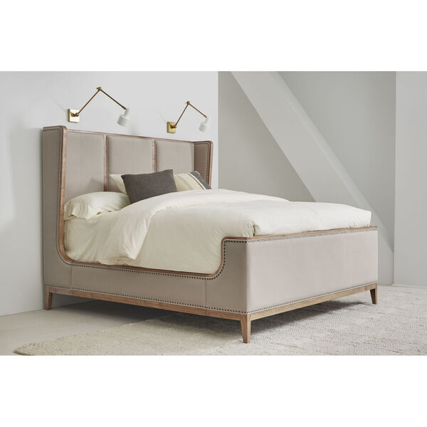 Passage Natural Oak Upholstered Bed, image 2