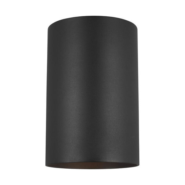 Cylinders Black One-Light Outdoor Large Wall Sconce, image 1