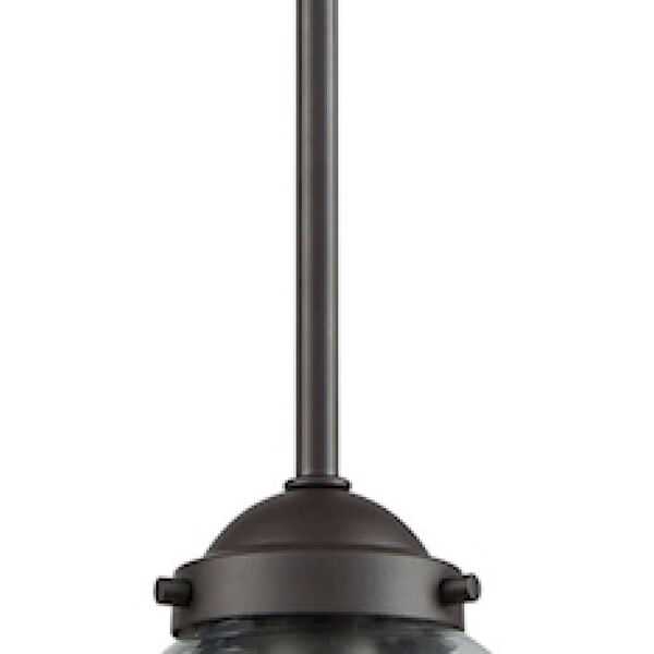 Beckett Oil Rubbed Bronze One-Light Mini Pendant with Clear Glass Shade, image 3