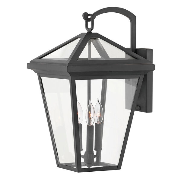 Alford Place Museum Black Three-Light Outdoor Large Wall Mount, image 1
