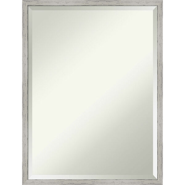 Shiplap White 19W X 25H-Inch Bathroom Vanity Wall Mirror, image 1