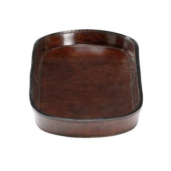 Oval Valet Tray Dark Brown Large Oval Valet Tray, image 2