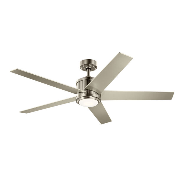 Brahm Brushed Stainless Steel 56-Inch Integrated LED Ceiling Fan, image 1