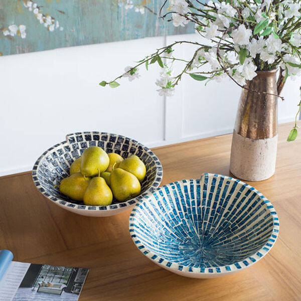 Pearl Blue Decorative Bowl, image 5