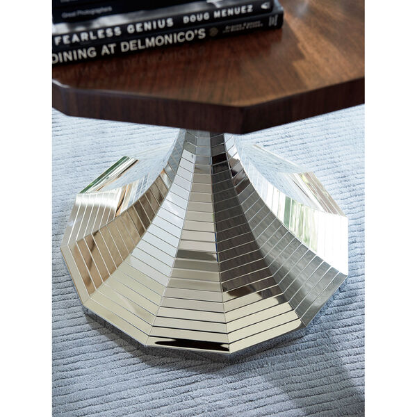 Macarthur Park Silver and Brown Hermosa Center Table, image 3