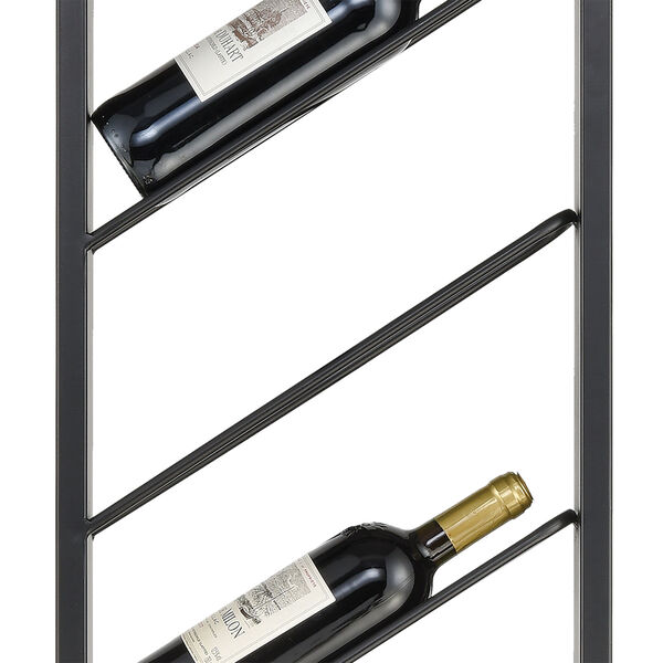 Wavertree Black Hanging Wine Angled Rack, image 3