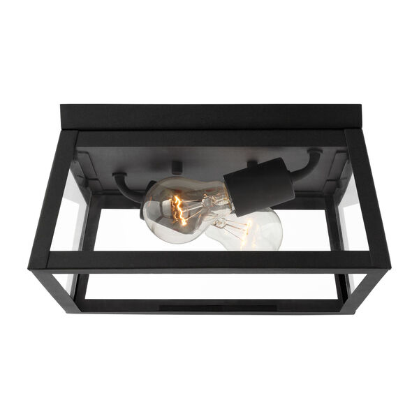 Founders Black Two-Light Outdoor Flush Mount, image 2