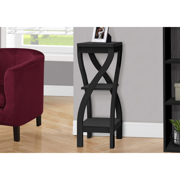 Contemporary Black Accent Table, image 2