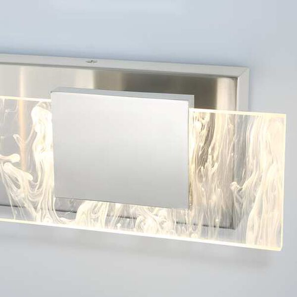 Kasha Chrome Nickel Three-Light Integrated LED Bath Vanity, image 4