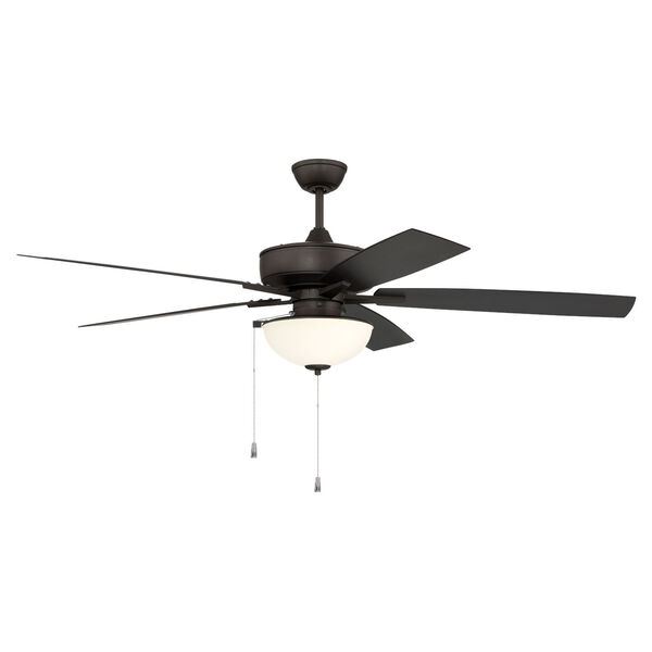 Super Pro Espresso 60-Inch LED Ceiling Fan with White Frost Glass, image 7
