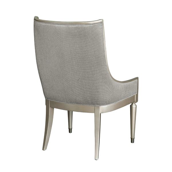 Zoey Silver Upholstered Arm Chair, image 6