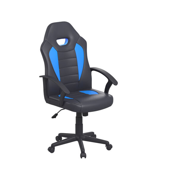 Hendricks Blue Gaming Office Chair with Vegan Leather, image 4