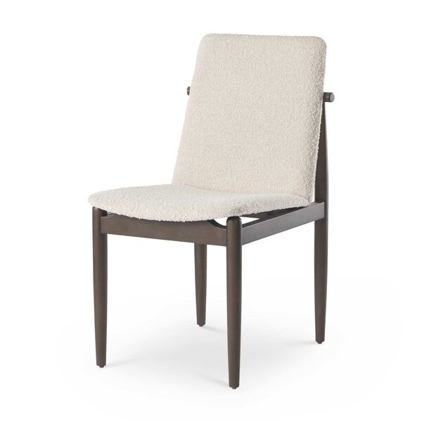 Cavett Cream and Dark Brown Upholstered Dining Chair, image 1