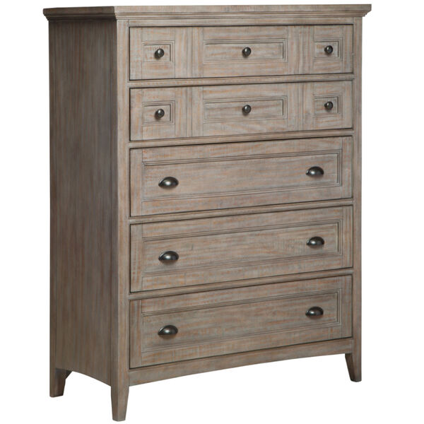Paxton Place Dove Tail Grey Wood Drawer Chest, image 1