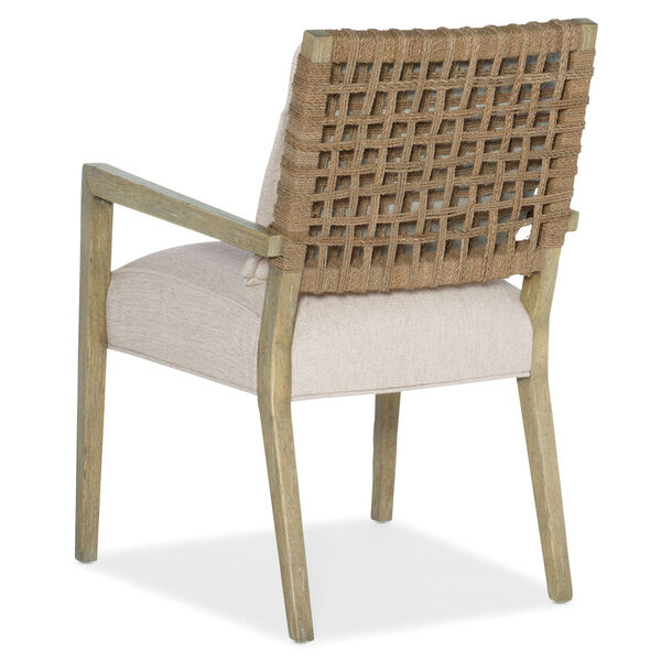 Surfrider Natural Woven Back Arm Chair, image 2
