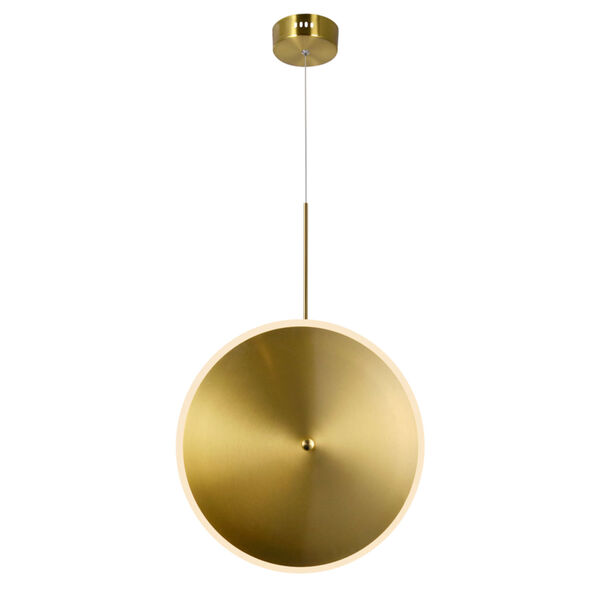 Ovni Brass 16-Inch LED Pendant, image 2