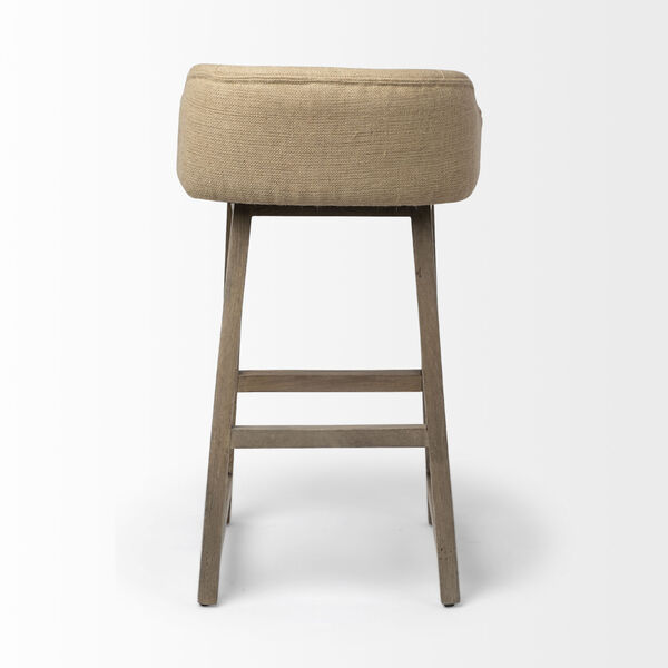 Monmouth Cream and Beige Bar Height Stool, image 4