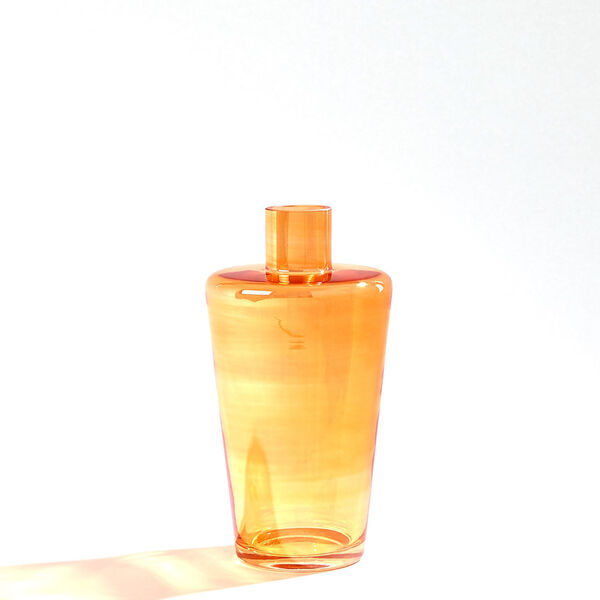 Luster Orange 6-Inch Shoulder Vase, image 1