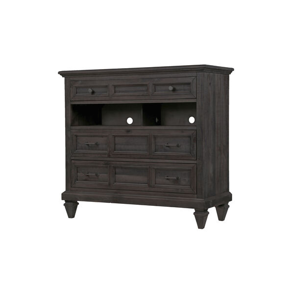 Calistoga 3 Drawer Media Chest in Weathered Charcoal, image 2