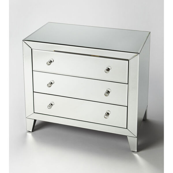 Emily Mirrored Drawer Chest, image 1