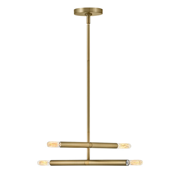 Millie Lacquered Brass Four-Light Pendant, image 2