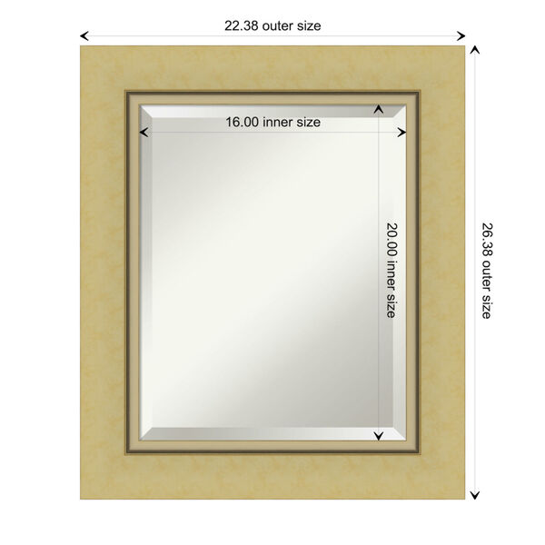 Landon Gold 22W X 26H-Inch Bathroom Vanity Wall Mirror, image 6