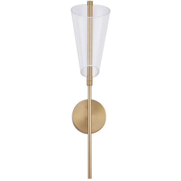 Mulberry Brushed Gold LED Wall Sconce, image 1